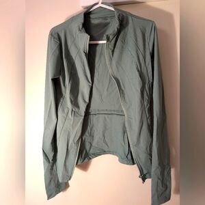 Fitness Green Zip-Up Jacket